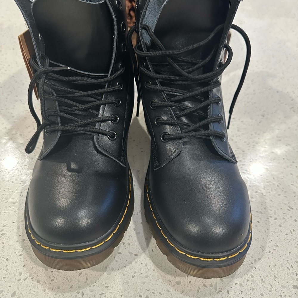 Dr. Martens Black Leather Boots - Picture 6 of 8